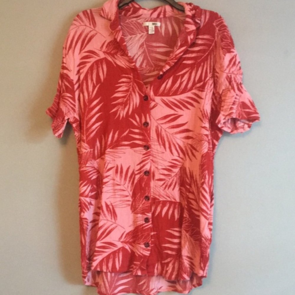 Amuse Society Hawaiian Print Tunic